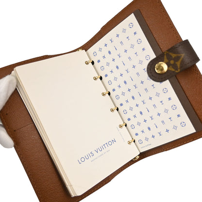 Louis Vuitton Monogram Agenda PM Notebook Cover R20005 Small Good