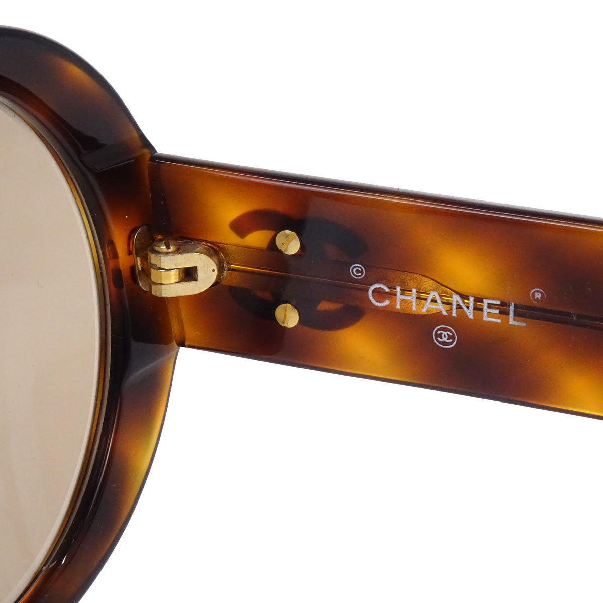 Chanel Sunglasses Eyewear Brown Small Good