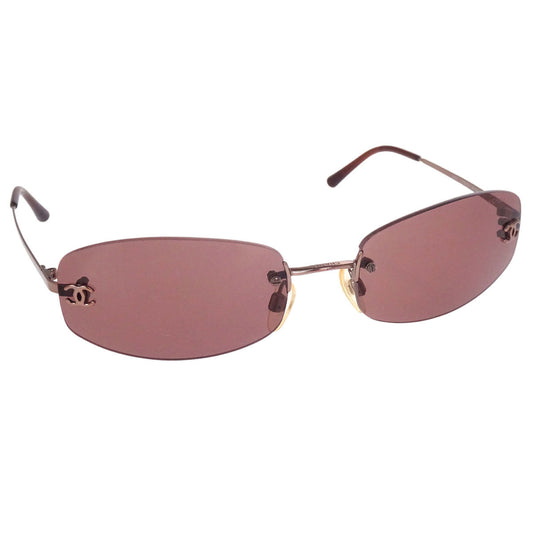 Chanel Sunglasses Eyewear Brown 57□19 130 Small Good