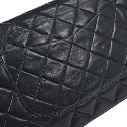 Chanel Navy Lambskin Medium Classic Double Flap Bag