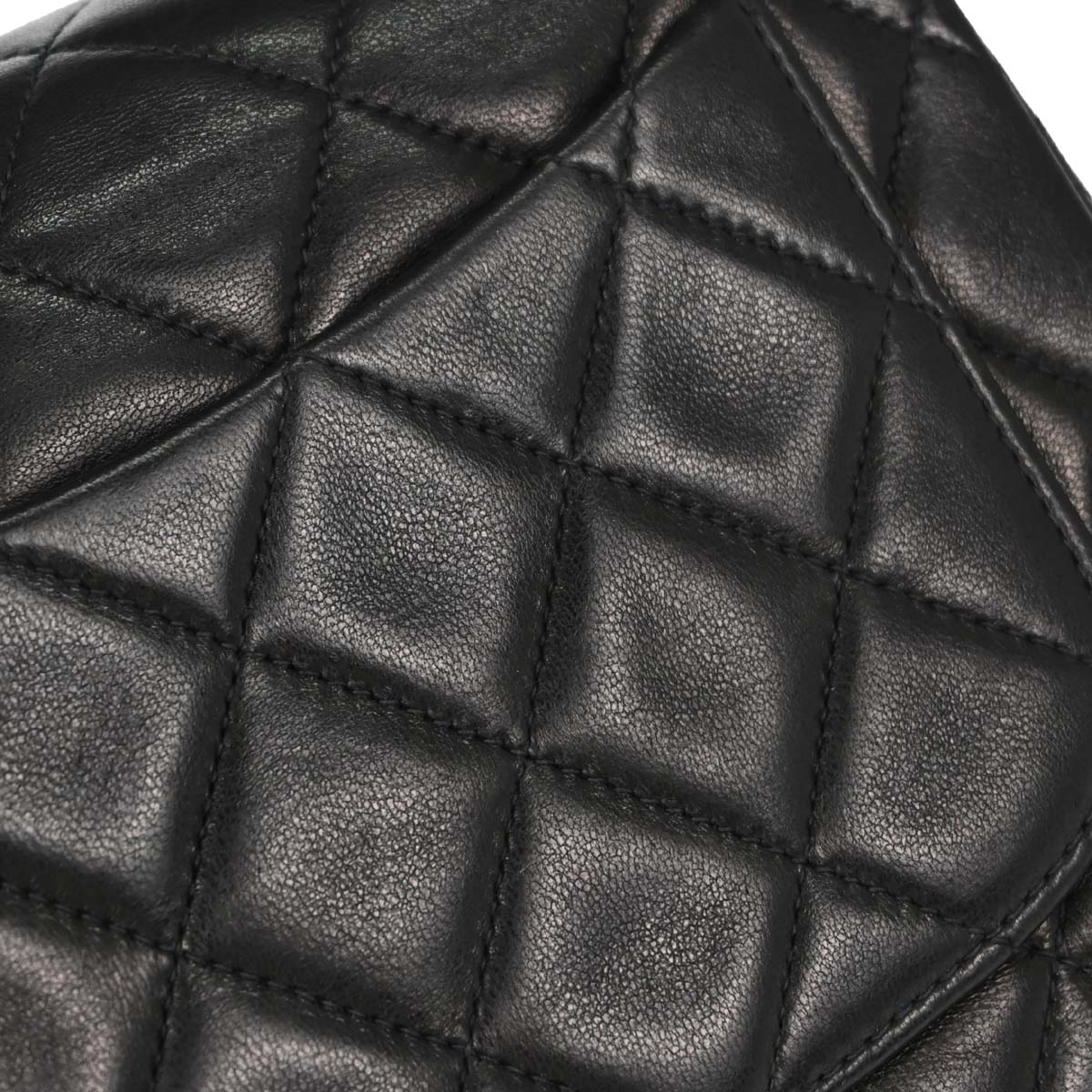 Chanel 1996-1997 Black Lambskin Mini Classic Square Flap Shoulder Bag 17