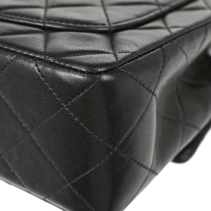 Chanel 1996-1997 Black Lambskin Mini Classic Square Flap Shoulder Bag 17