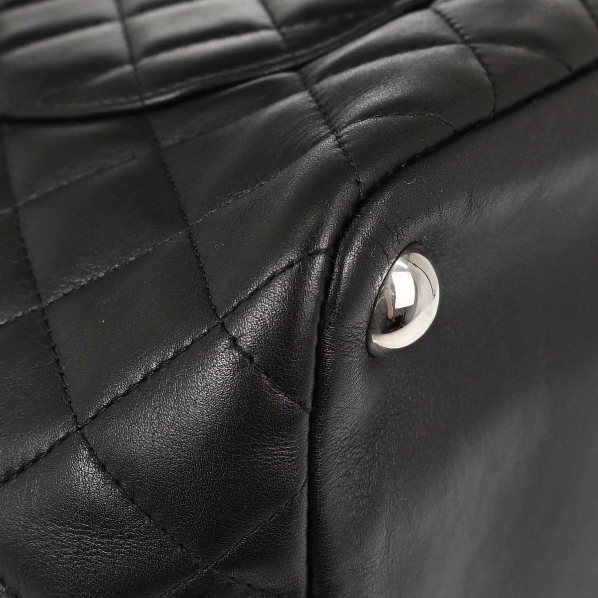 Chanel 2006-2008 Black Calfskin Cambon Ligne Tote Handbag