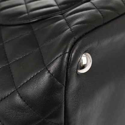 Chanel 2006-2008 Black Calfskin Cambon Ligne Tote Handbag