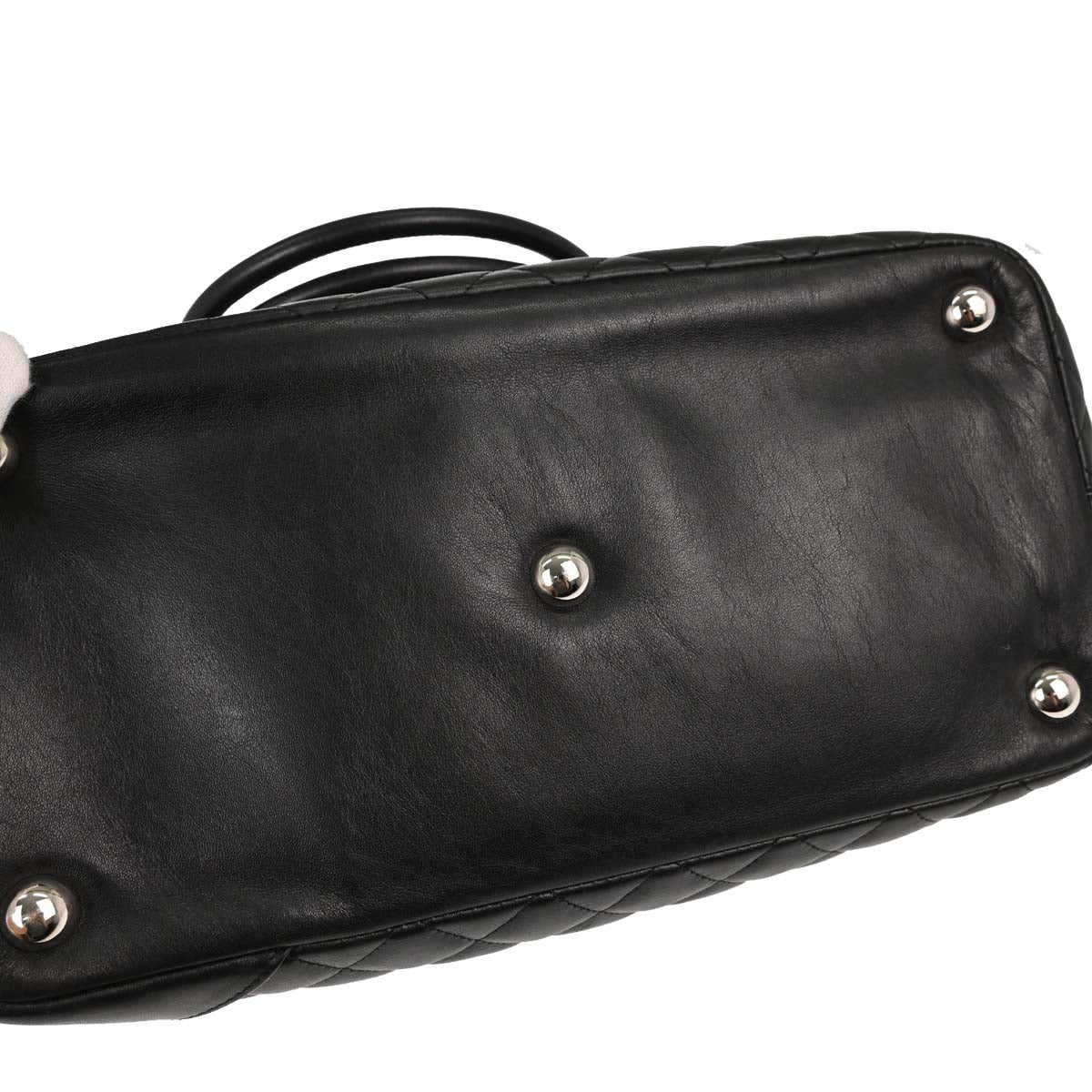 Chanel 2006-2008 Black Calfskin Cambon Ligne Tote Handbag
