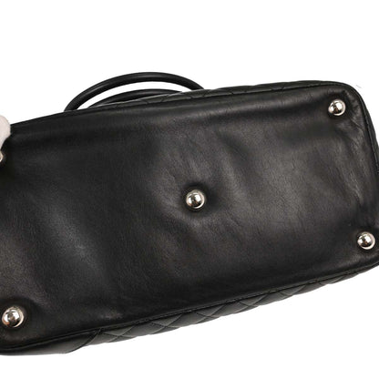 Chanel 2006-2008 Black Calfskin Cambon Ligne Tote Handbag