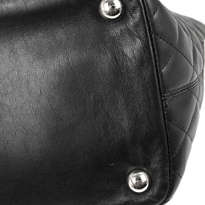 Chanel 2006-2008 Black Calfskin Cambon Ligne Tote Handbag