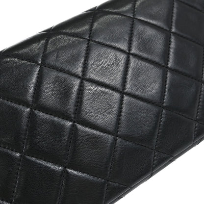 Chanel Black Lambskin Turnlock Mini Full Flap Shoulder Bag