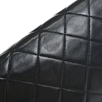 Chanel Black Lambskin Turnlock Mini Full Flap Shoulder Bag