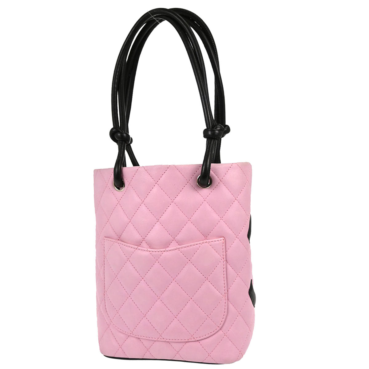 Chanel Pink Calfskin Cambon Ligne Tote Handbag