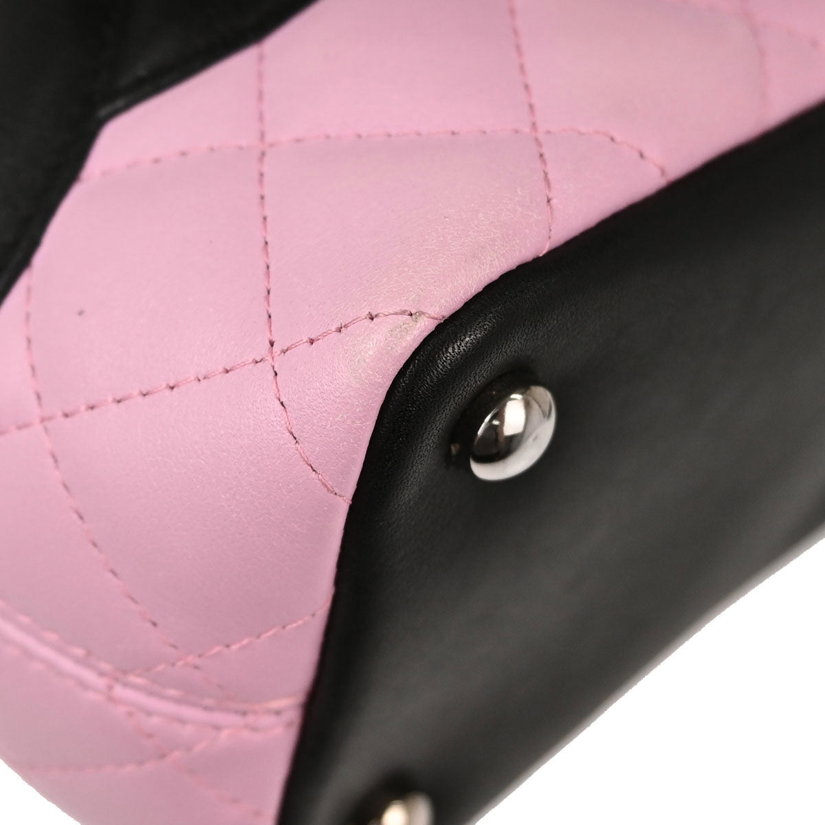 Chanel Pink Calfskin Cambon Ligne Tote Handbag