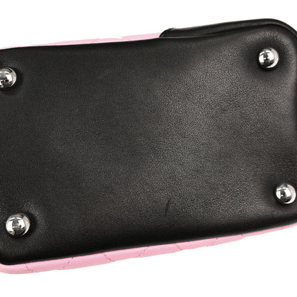 Chanel Pink Calfskin Cambon Ligne Tote Handbag