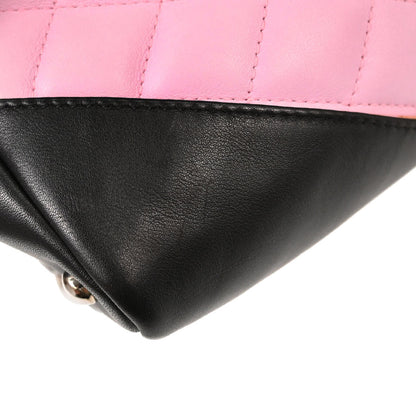 Chanel Pink Calfskin Cambon Ligne Tote Handbag