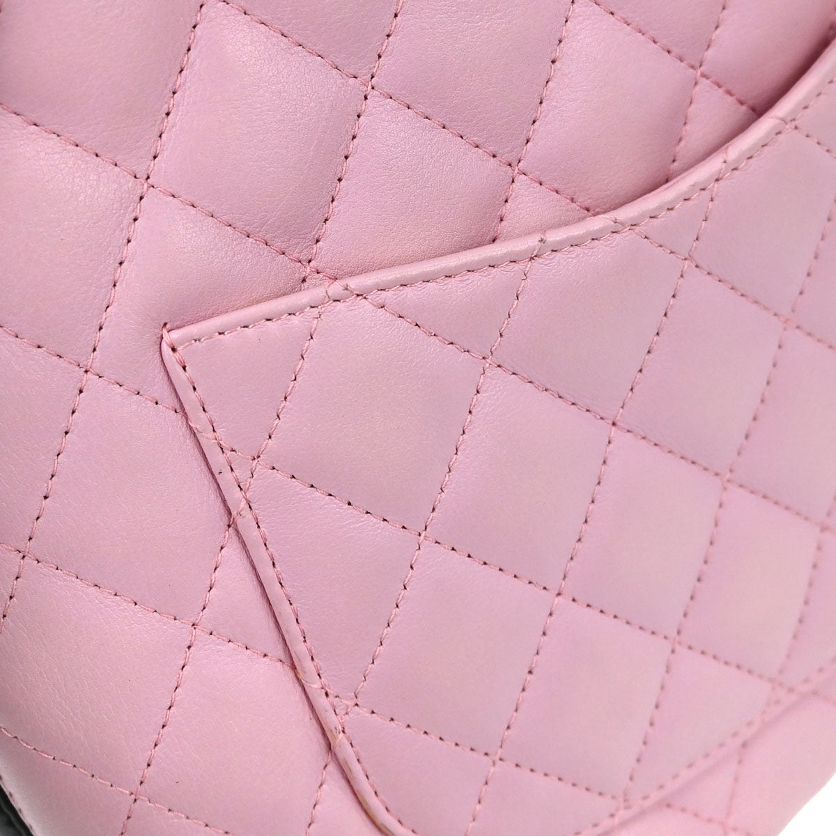 Chanel Pink Calfskin Cambon Ligne Tote Handbag