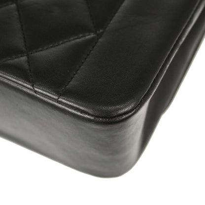 Chanel 1991-1994 Black Lambskin Small Diana Shoulder Bag