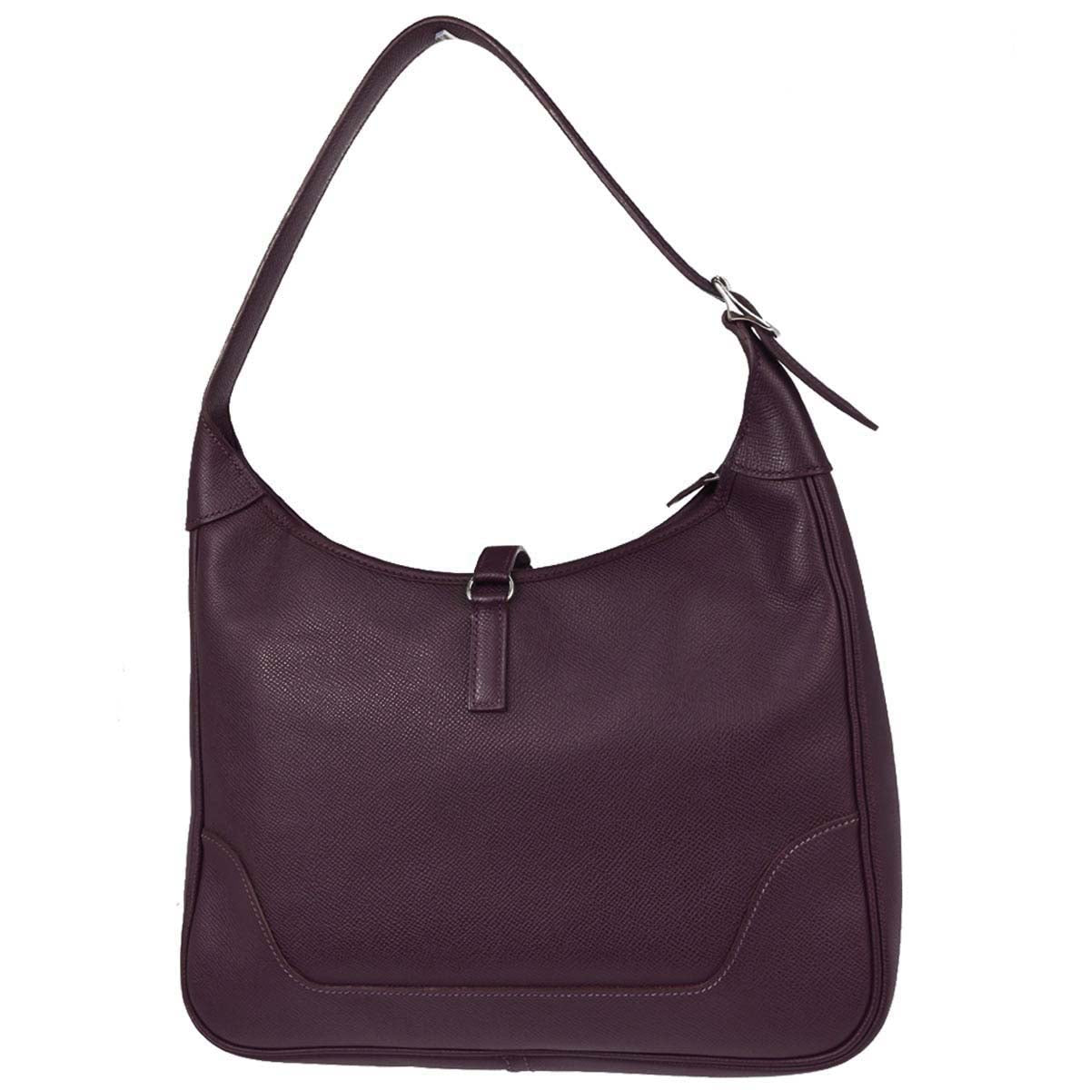 Hermes Raisin Epsom Trim 31 Shoulder Bag