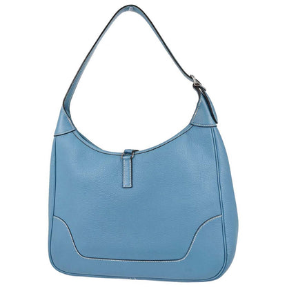 Hermes Blue Jean Taurillon Clemence Trim 31 Shoulder Bag