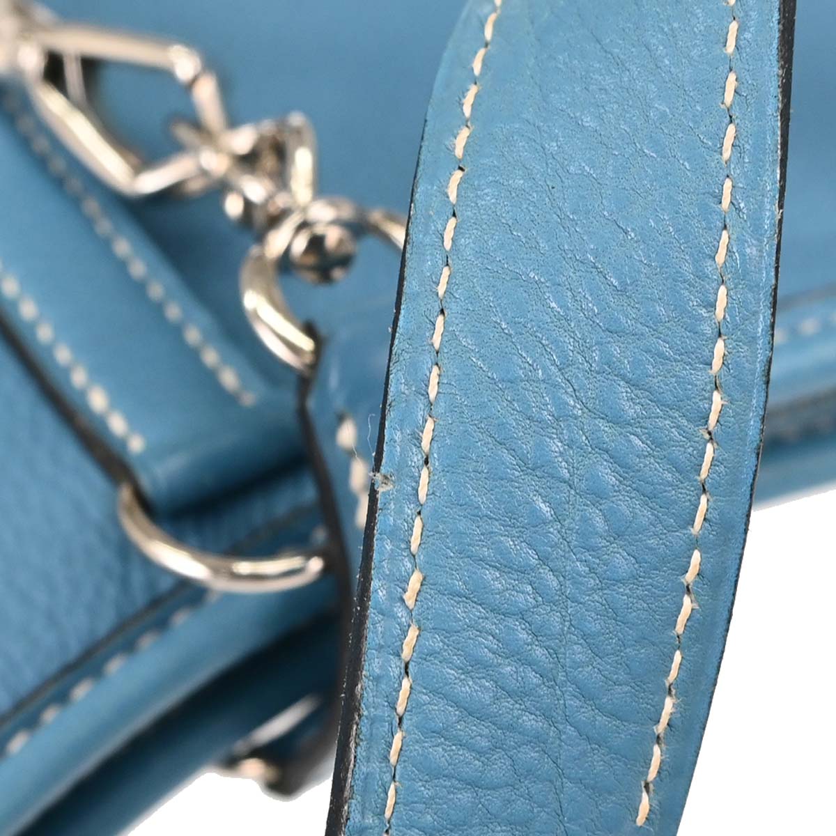 Hermes Blue Jean Taurillon Clemence Trim 31 Shoulder Bag