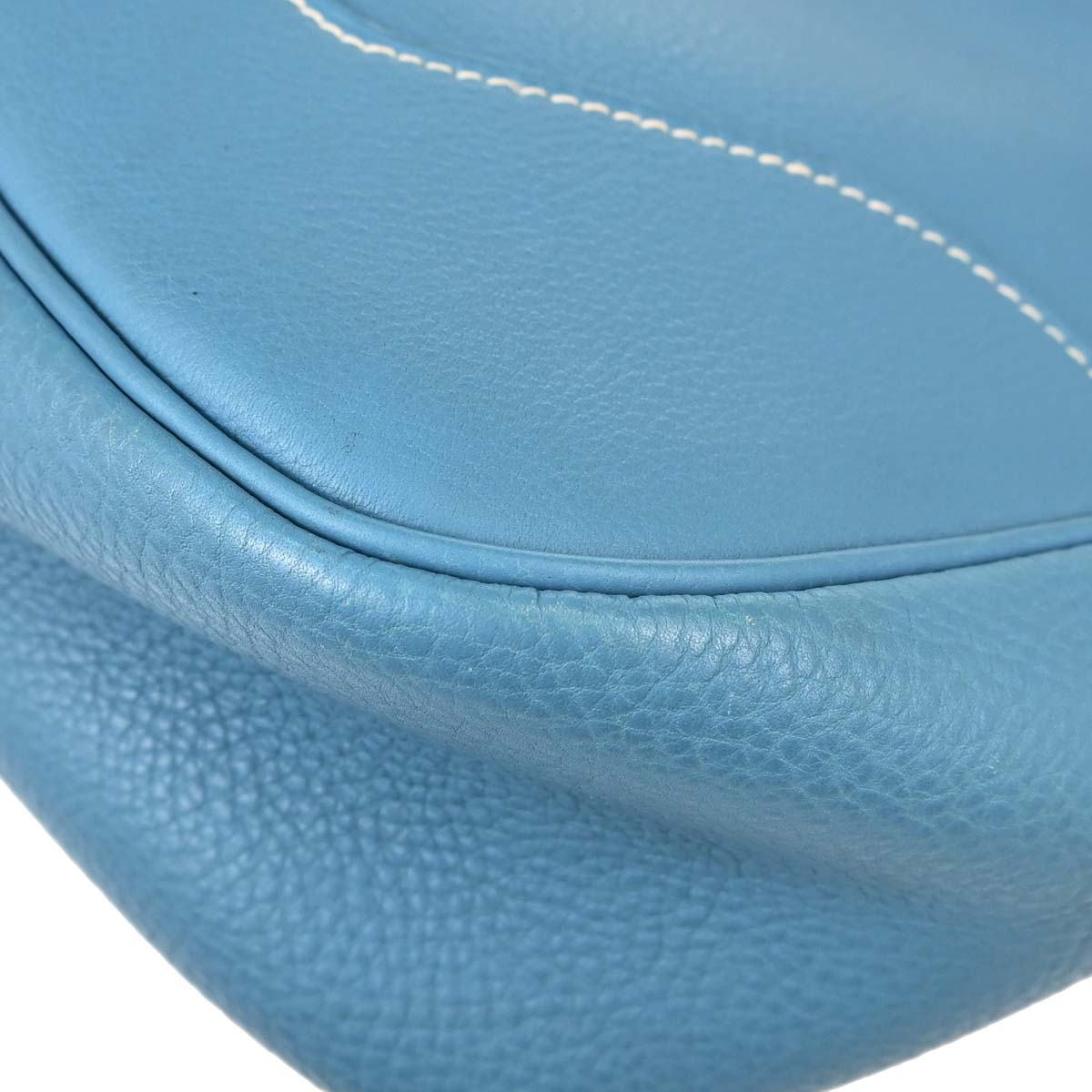 Hermes Blue Jean Taurillon Clemence Trim 31 Shoulder Bag