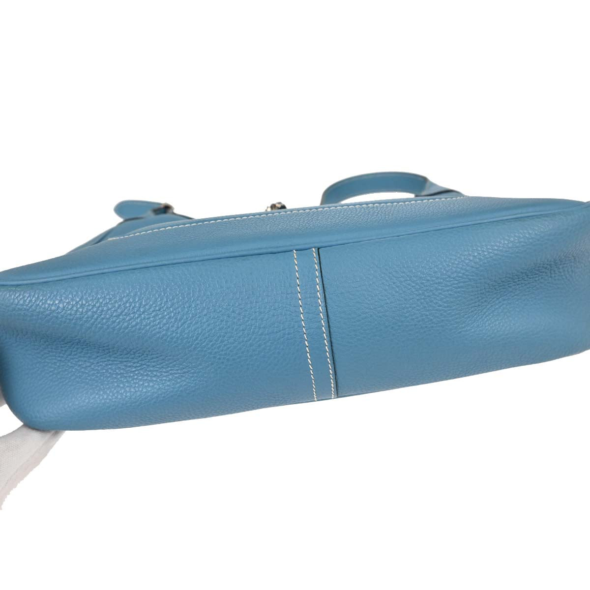 Hermes Blue Jean Taurillon Clemence Trim 31 Shoulder Bag