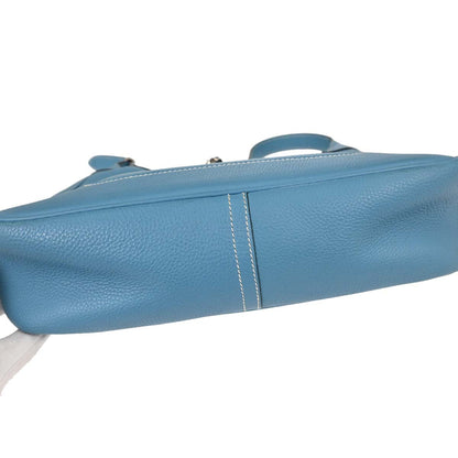 Hermes Blue Jean Taurillon Clemence Trim 31 Shoulder Bag