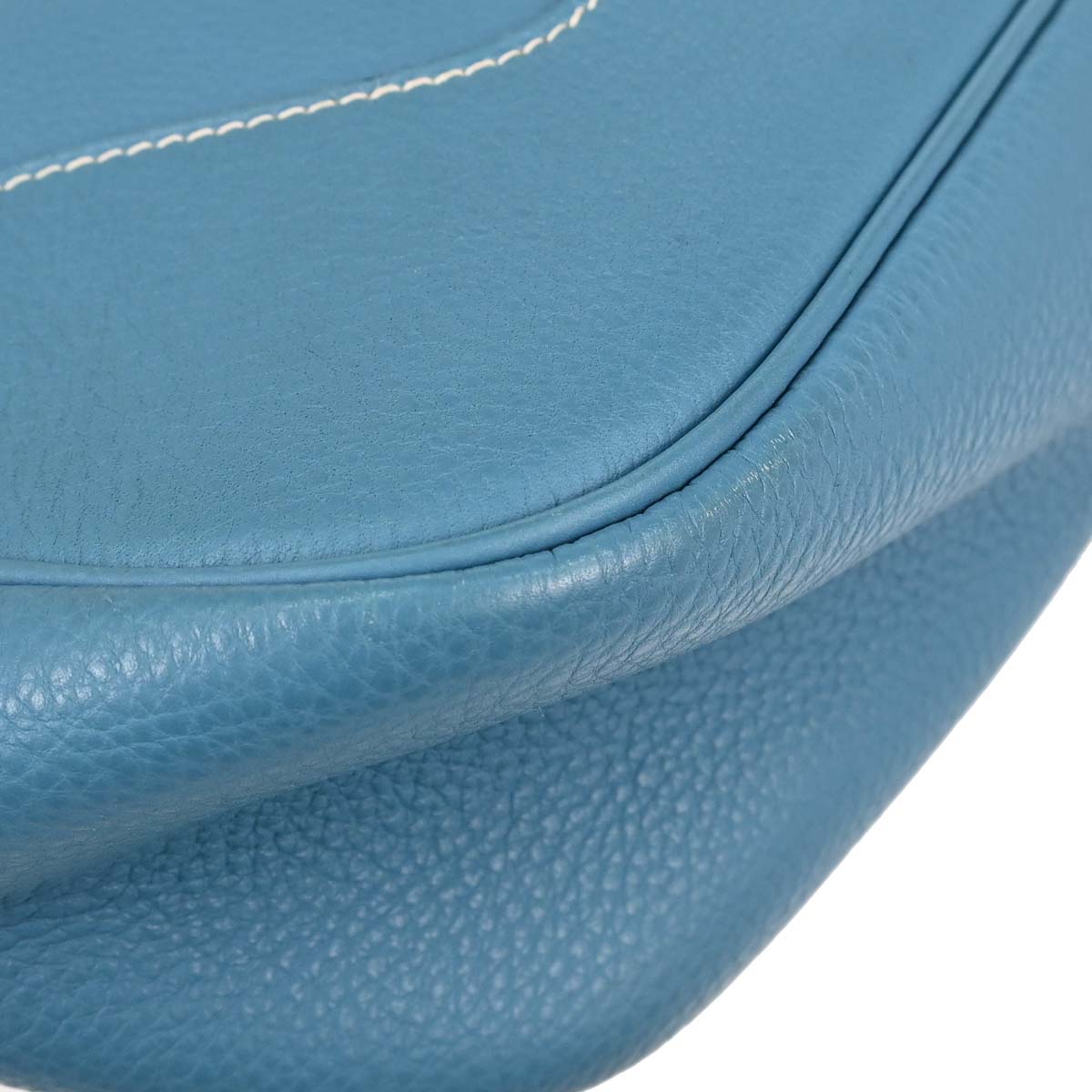 Hermes Blue Jean Taurillon Clemence Trim 31 Shoulder Bag