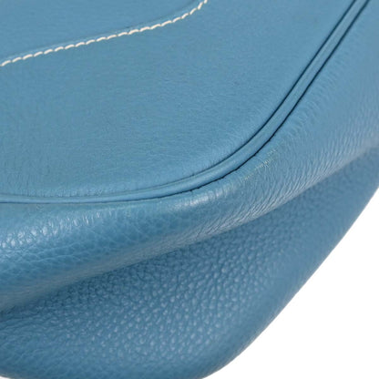 Hermes Blue Jean Taurillon Clemence Trim 31 Shoulder Bag