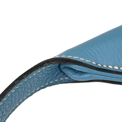 Hermes Blue Jean Taurillon Clemence Trim 31 Shoulder Bag