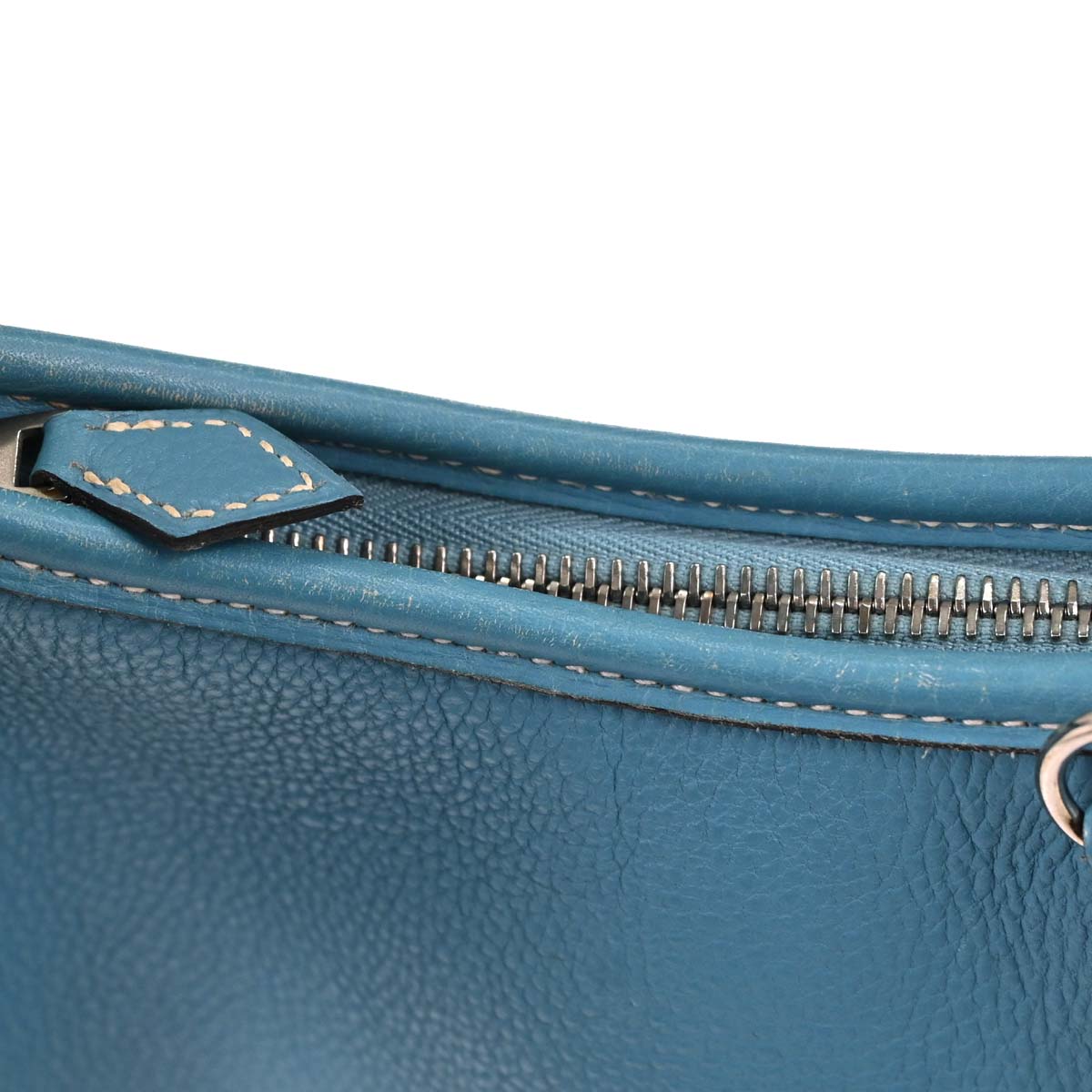 Hermes Blue Jean Taurillon Clemence Trim 31 Shoulder Bag
