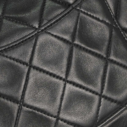 Chanel 1997-1999 Black Lambskin Mini Classic Square Flap Shoulder Bag 17