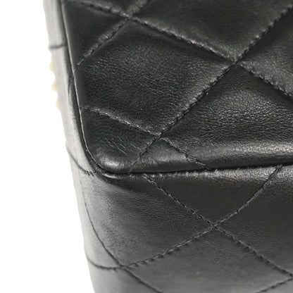 Chanel 1997-1999 Black Lambskin Mini Classic Square Flap Shoulder Bag 17