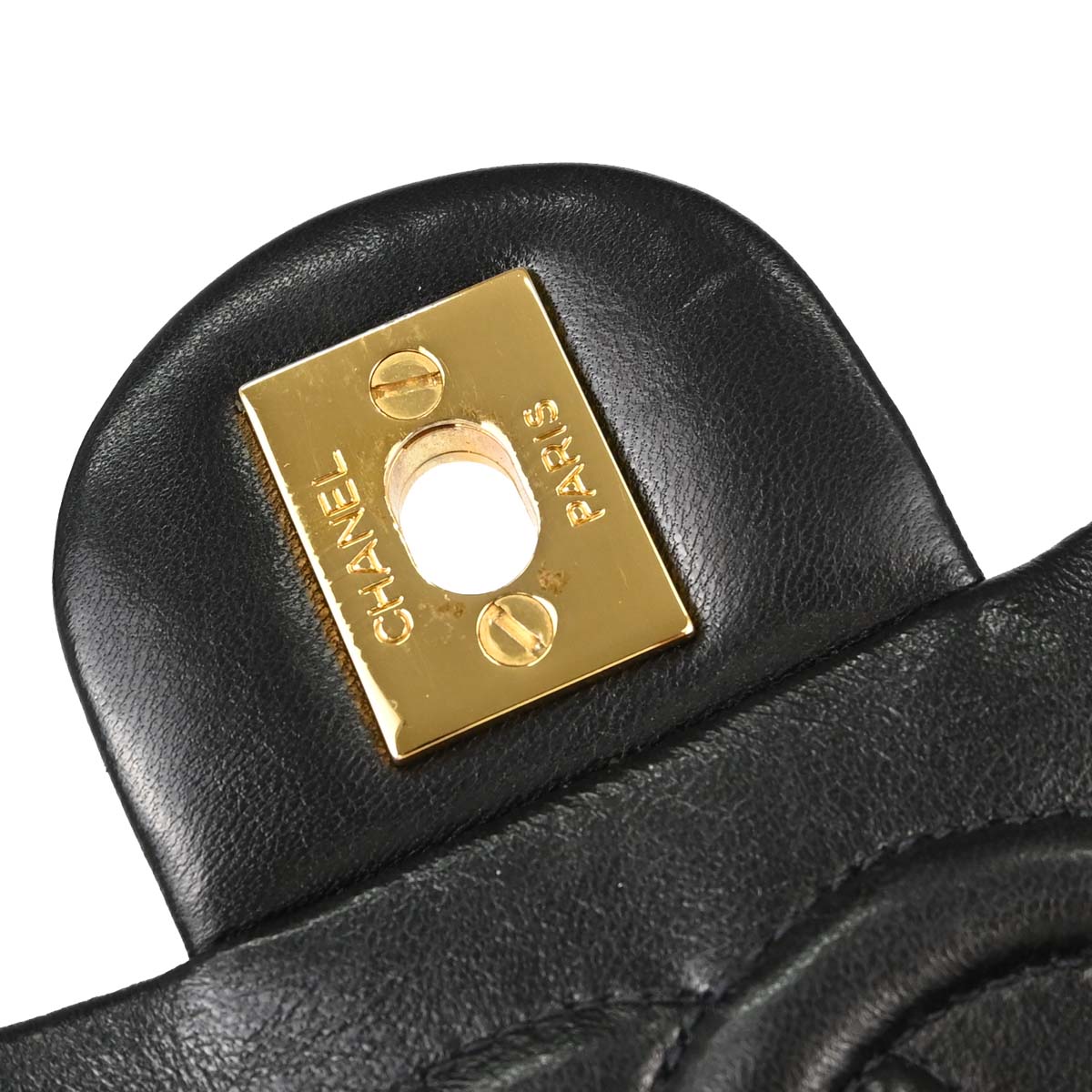 Chanel 1997-1999 Black Lambskin Mini Classic Square Flap Shoulder Bag 17