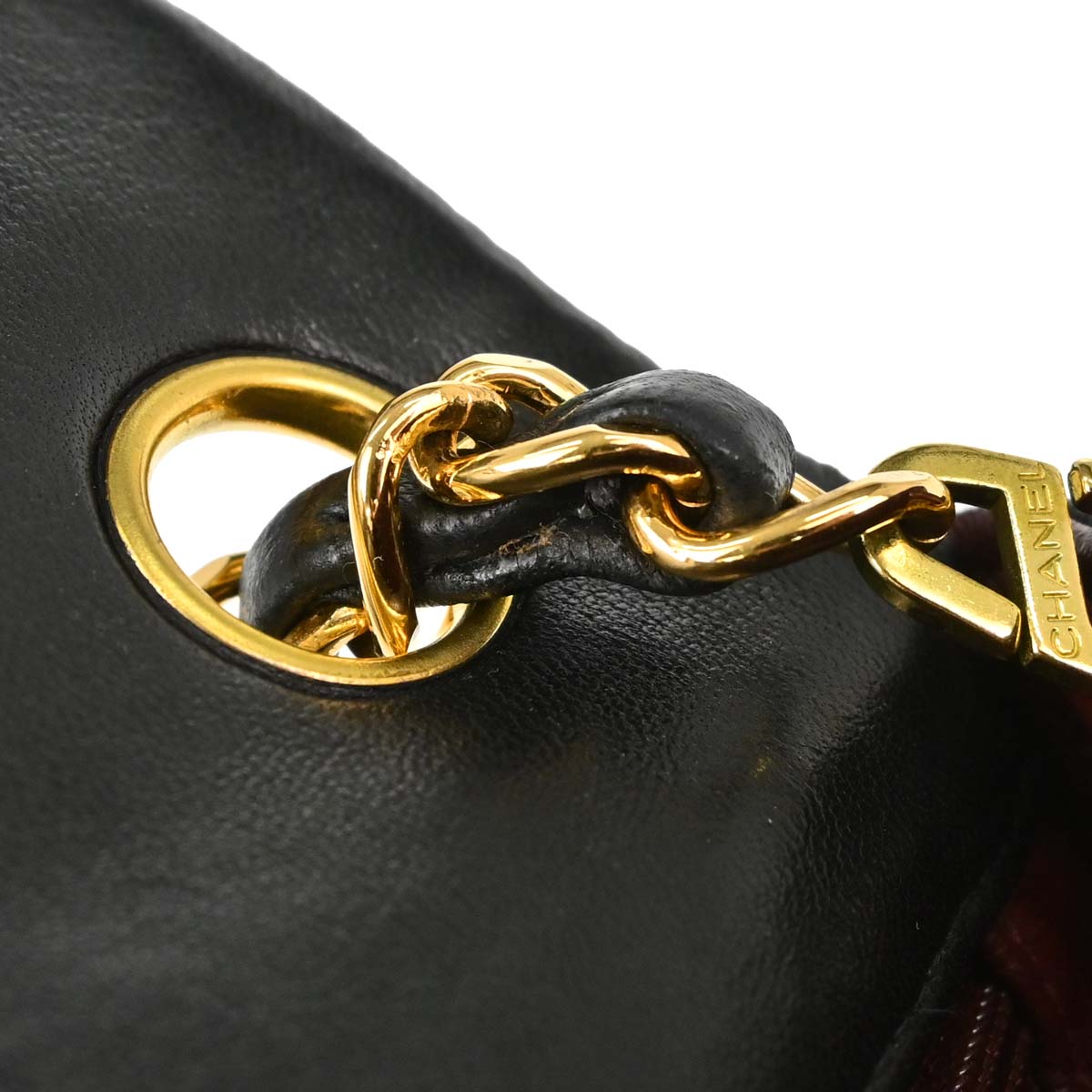 Chanel 1997-1999 Black Lambskin Mini Classic Square Flap Shoulder Bag 17