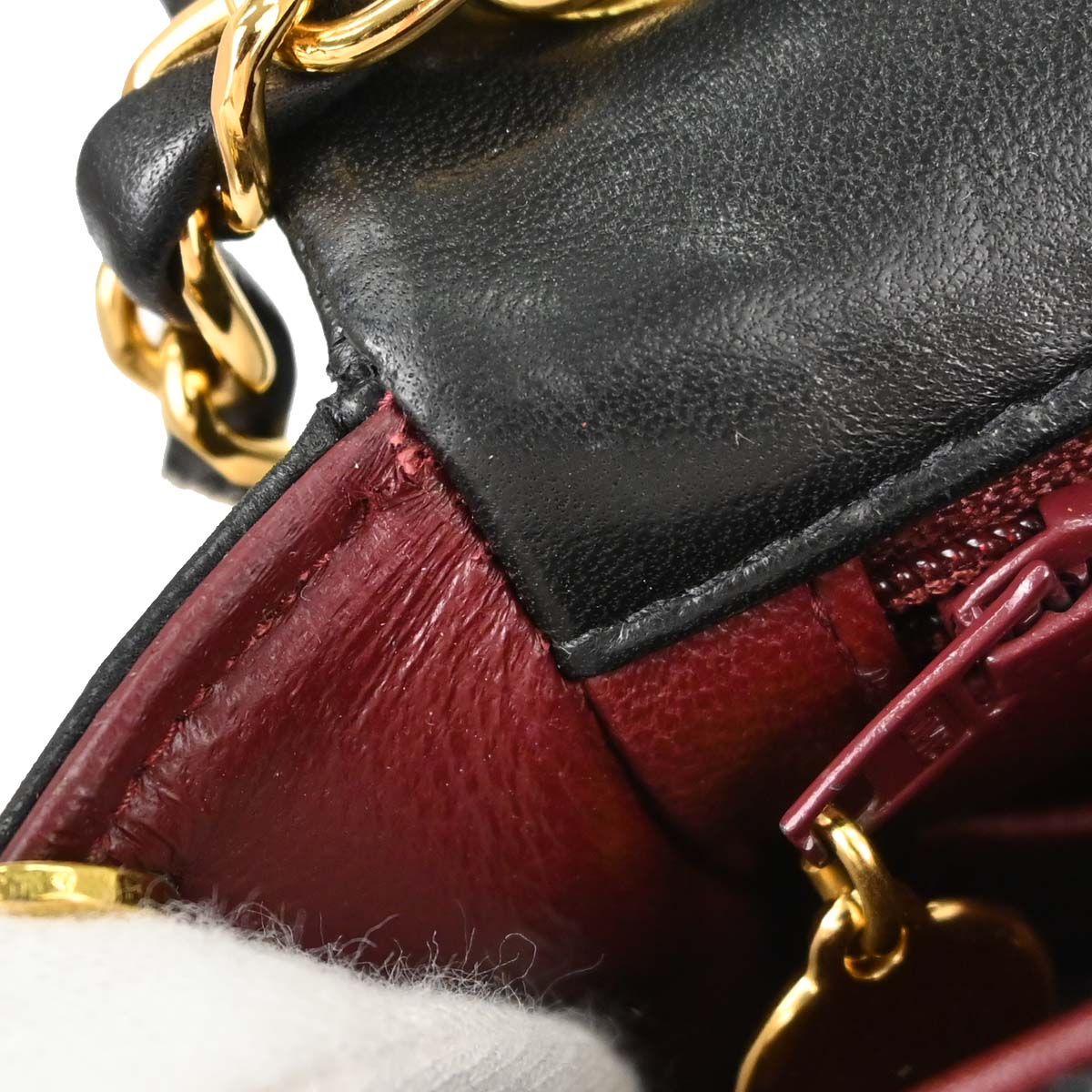 Chanel 1997-1999 Black Lambskin Mini Classic Square Flap Shoulder Bag 17