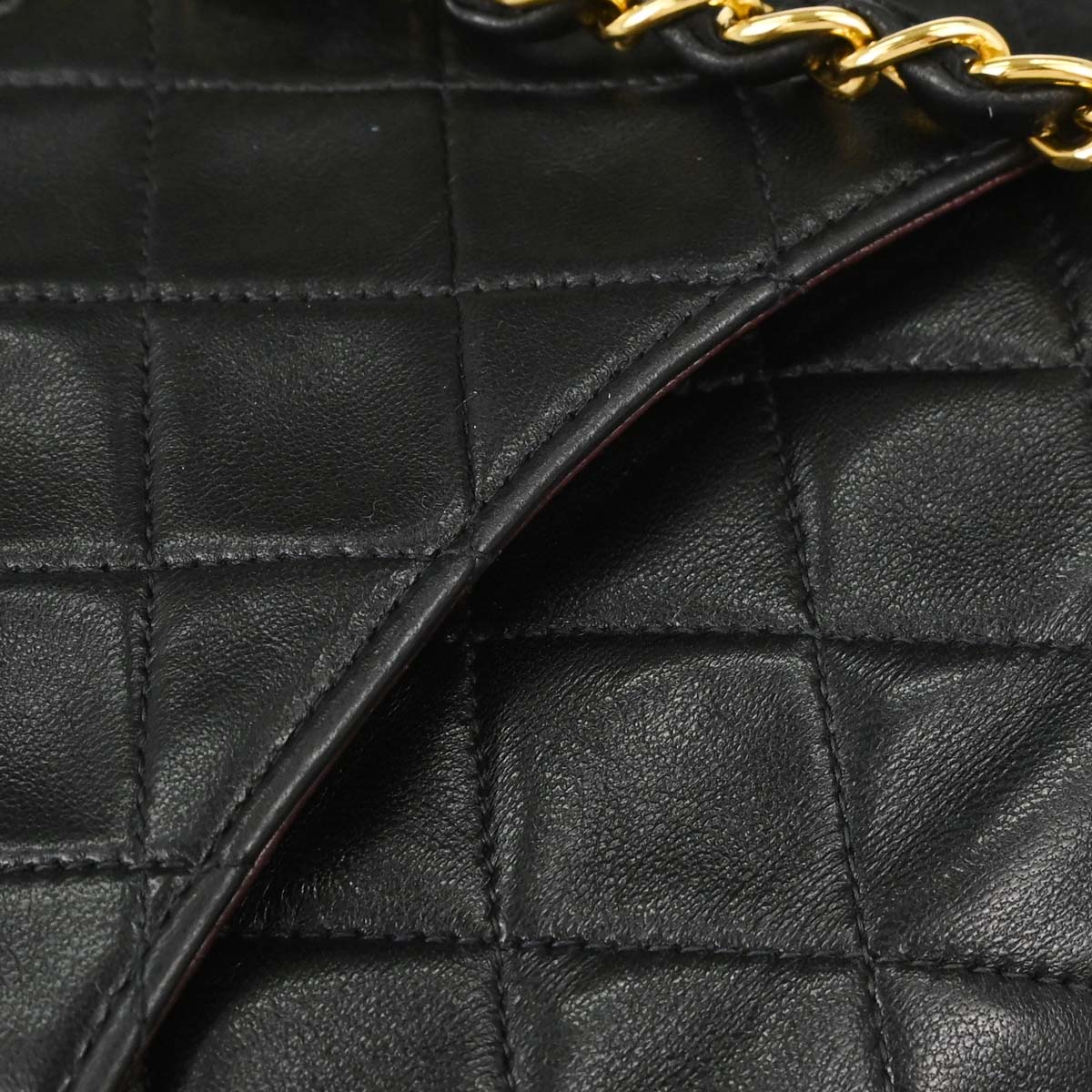 Chanel 1997-1999 Black Lambskin Mini Classic Square Flap Shoulder Bag 17