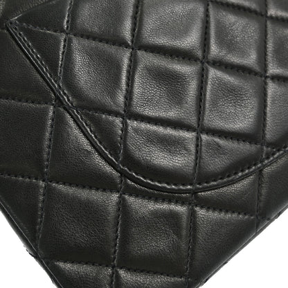 Chanel Black Lambskin Small Classic Double Flap Shoulder Bag