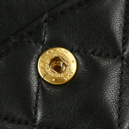 Chanel Black Lambskin Medium Classic Double Flap Shoulder Bag