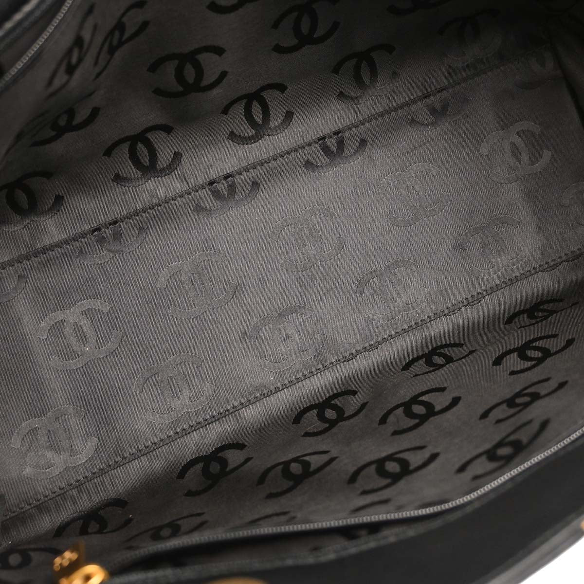 Chanel 2005-2006 Black Calfskin Wild Stitch Tote Handbag