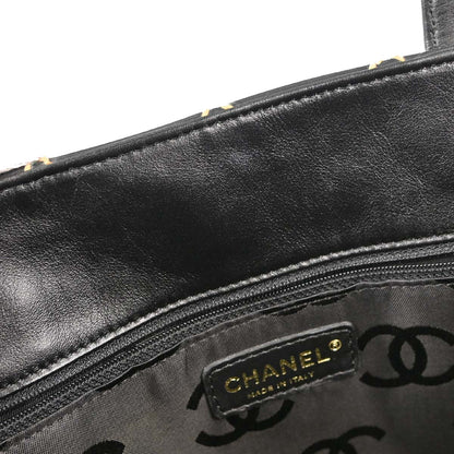 Chanel 2005-2006 Black Calfskin Wild Stitch Tote Handbag