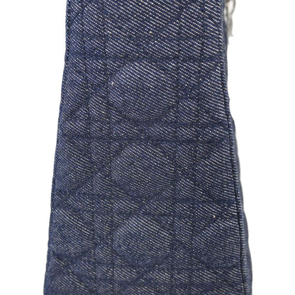 Christian Dior Indigo Denim Medium Lady Dior Cannage 2way Shoulder Handbag