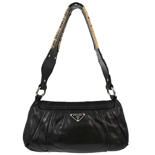 Prada * Black Leather Studded Handbag
