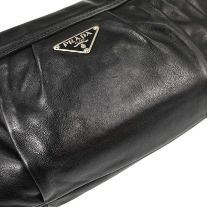 Prada * Black Leather Studded Handbag