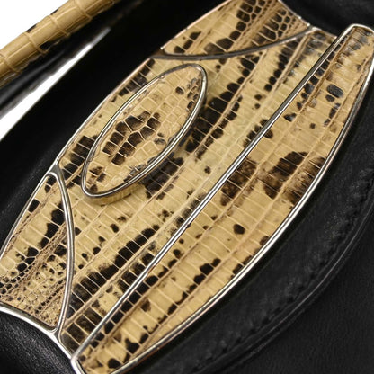 Prada * Black Leather Studded Handbag