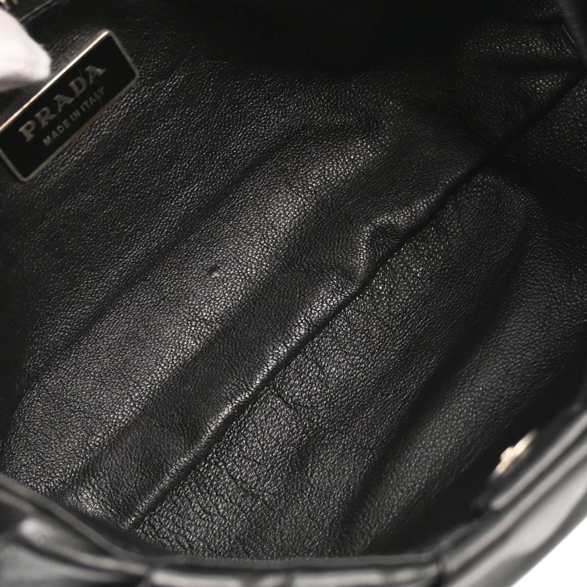 Prada * Black Leather Studded Handbag