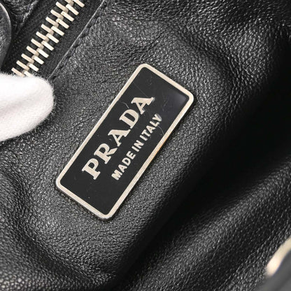 Prada * Black Leather Studded Handbag