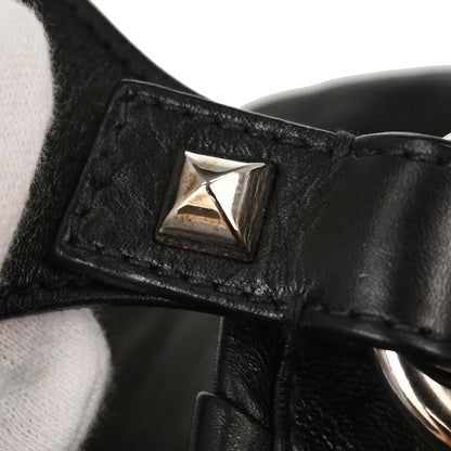 Prada * Black Leather Studded Handbag