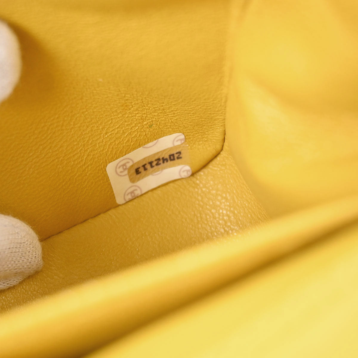 Chanel Yellow Lambskin Turnlock Mini Full Flap Shoulder Bag
