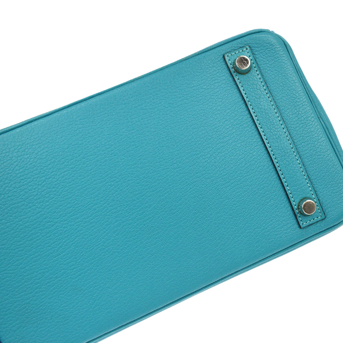 Hermes Turquoise Chevre Birkin 30 Handbag