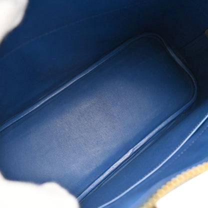 Hermes * Blue Roy Ostrich Bolide 31 2way Shoulder Handbag
