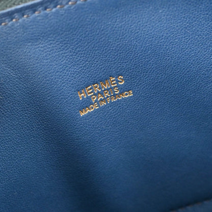 Hermes * Blue Roy Ostrich Bolide 31 2way Shoulder Handbag